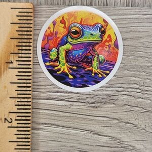 10/$10 Stickers Psychedelic Frogs Frog Sticker